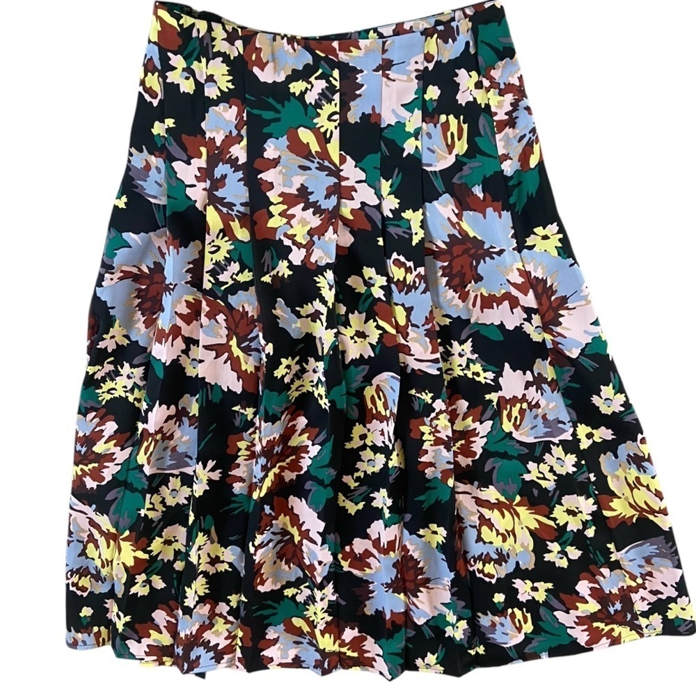 & Other Stories Pleated Floral Midi Dress Sz 4